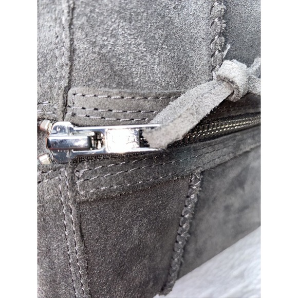 UGG Women’s Emerie Gray Suede Knee High Winter Dress Boots Size 7 - Picture 10 of 12